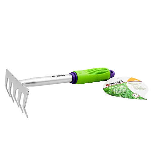 [630038] Rake, 5 teeth,115x280mm with rubberized handle, can be used in assembly with 63016, 63017// PALISAD