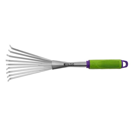 [630078] Fan rake, 9 teeth, rubberized handle// PALISAD 630078