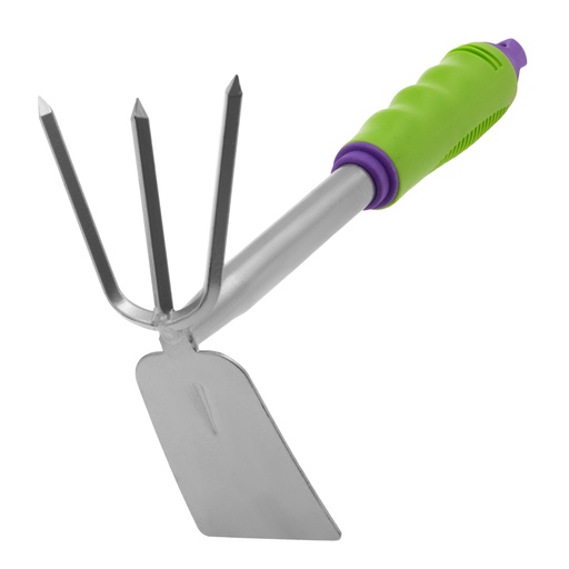 [630088] Combined hoe, 3 teeth, 85 x 190 x 275 mm, rubberized handle// PALISAD
