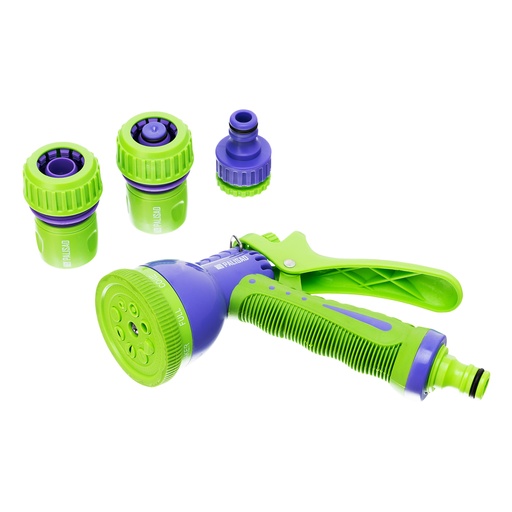 [651778] Hose connection set 3/4" (spray gun with 8 patterns, adapter, 2 connectors)// PALISAD