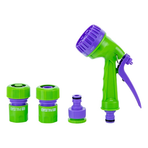 [651788] Hose connection set 3/4" (spray gun with 7 patterns, adapter, 2 connectors)// PALISAD