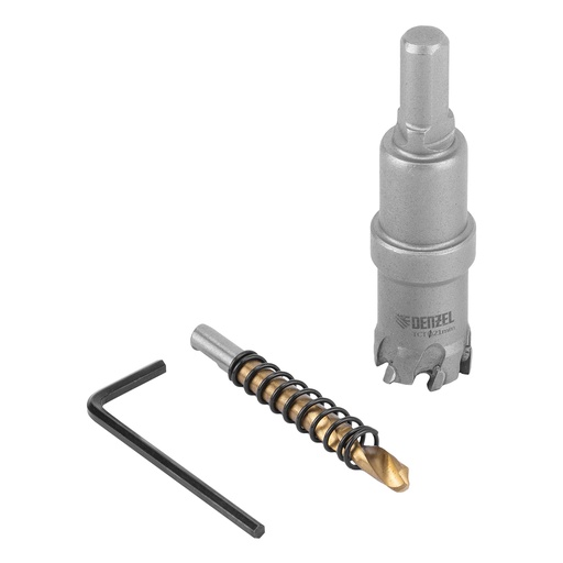 [724003] Carbide hole saw for metal, 21 mm //Denzel 724003