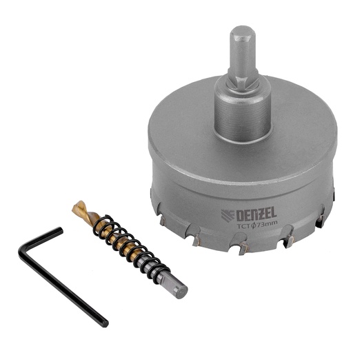 [724021] Denzel Carbide Hole Saw, 73 mm / Коронка твердосплавная Дензел, 73 мм