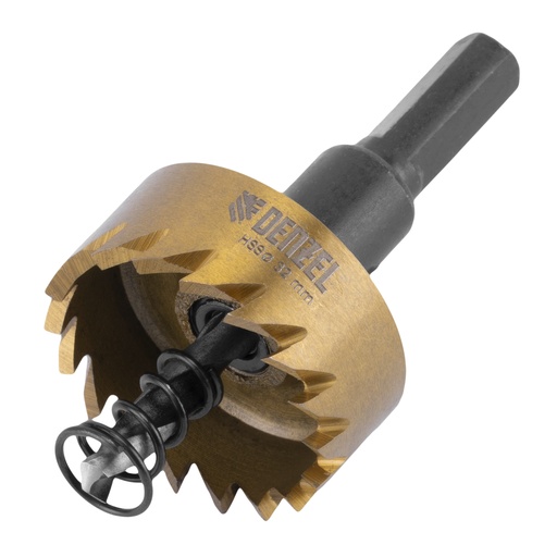 [724109] Denzel HSS Metal Hole Saw with Titanium Coated 32 mm / Коронка по металлу Дензел HSS с титановым покрытием 32 мм