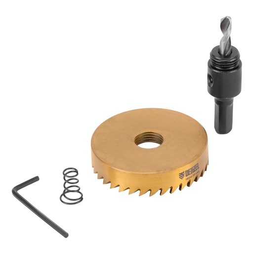 [724119] Hole saw for metal HSS, 60 mm, titanium coated //Denzel 724119