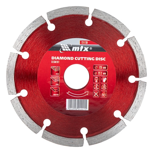 [731739] Segmented diamond saw blade 125 х 22,2 mm, dry cut// MTX 731739