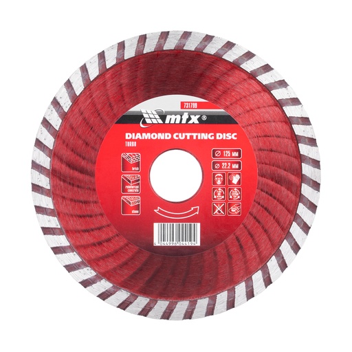 [731799] Turbo diamond saw blade 125 х 22,2 mm, dry cut// MTX 731799