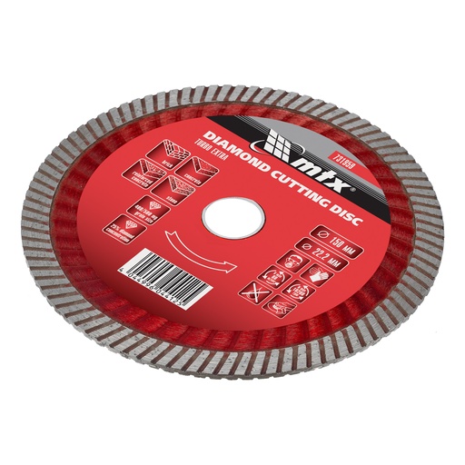 [731959] Turbo Extra diamond saw blade 150 х 22,2 mm, dry cut// MTX