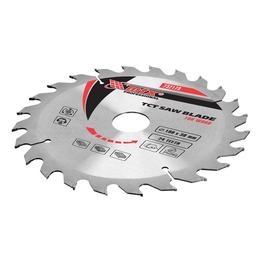 [732179] T,C,T, Saw blade for wood cutting, 190 х 30 mm, 24T// MTX