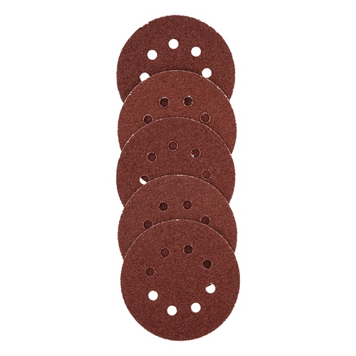 [738019] Velcro abrasive discs, perforated, P 36, 125 mm, 5 pcs// MTX