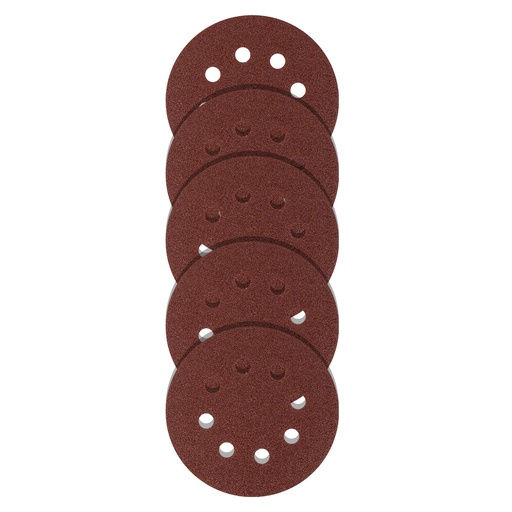 [738039] Velcro abrasive discs, perforated, P 60, 125 mm, 5 pcs// MTX