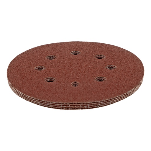 [738059] Velcro abrasive discs, perforated, P 100, 125 mm, 5 pcs// MTX