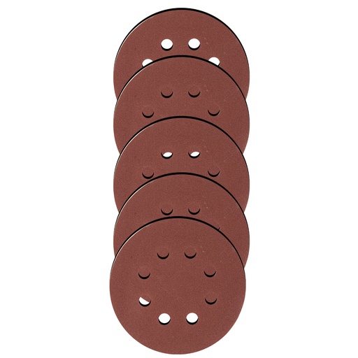 [738089] Velcro abrasive discs, perforated, P 180, 125 mm, 5 pcs// MTX