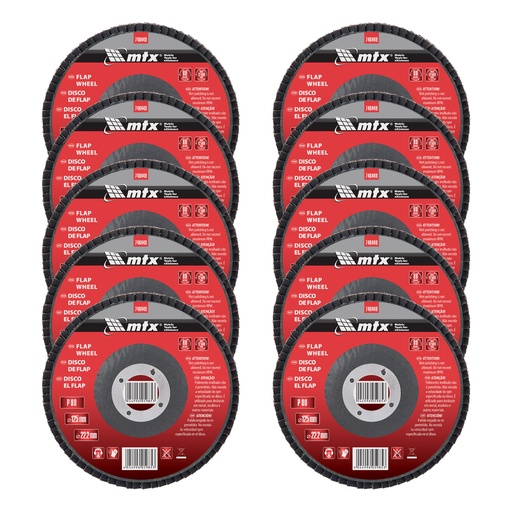 [740449] Flap disc, P 80, 125 х 22,2 mm// MTX 740449