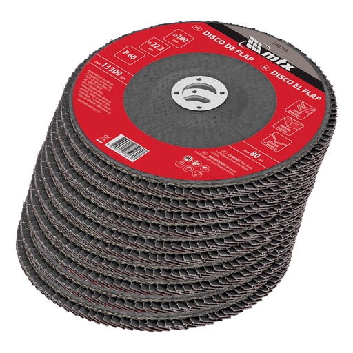 [740749] Flap disc, P 60, 180 х 22,2 mm// MTX 740749