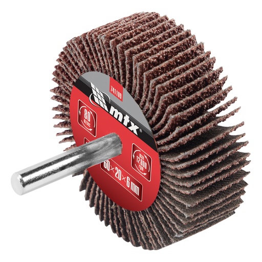 [741109] Shaft-mounted Flap disc, P 40, 60 х 20 х 6 mm// MTX