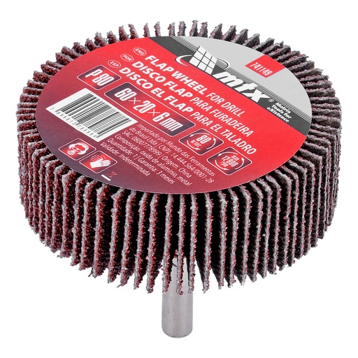 [741149] Shaft-mounted Flap disc, P 80, 60 х 20 х 6 mm// MTX