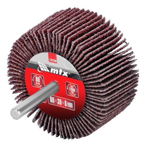 [741249] Shaft-mounted Flap disc, Р 80, 60 х 30 х 6 mm// MTX