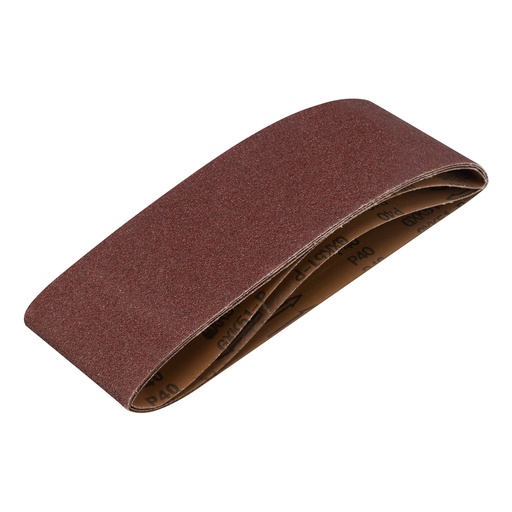 [742879] Aluminium Oxide endless belts, P 40, 100 х 610 mm, 3 pcs/