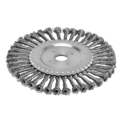 [746389] Twisted wheel grinder brush, 200 mm, arbor hole 22,2 mm, tempered steel wire// MTX