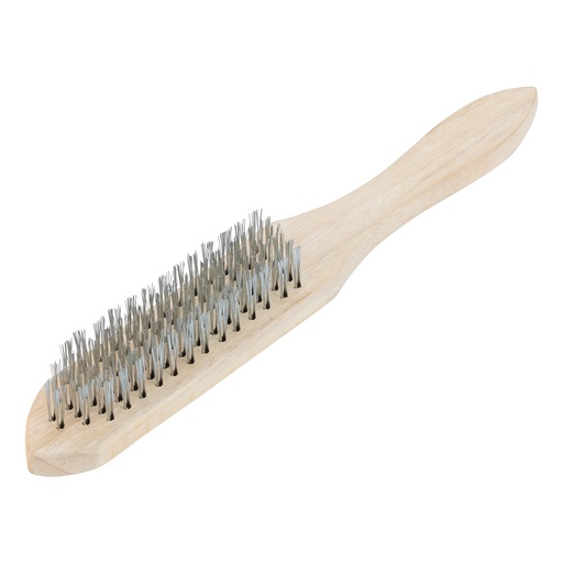 [748265] Steel wire-brush, 6 row, with wooden handle// Sparta 748265