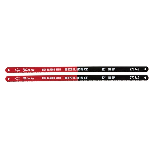 [777749] Metal hacksaw blade, 300 mm, 18TPI, elastic, 2 pcs// MTX