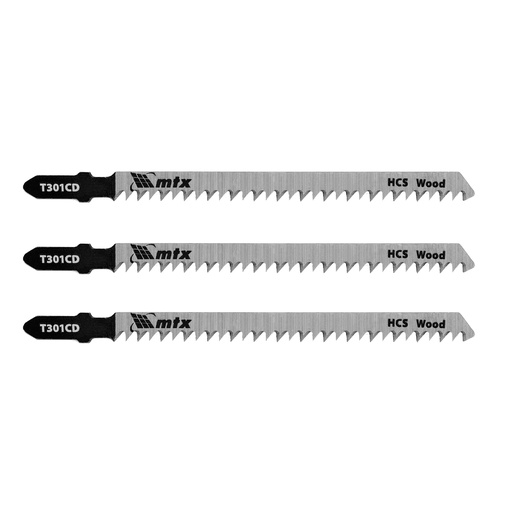 [782169] Jig saw blade for wood, 3 pcs T301CD, 90 x 3,0 mm, HCS// MTX
