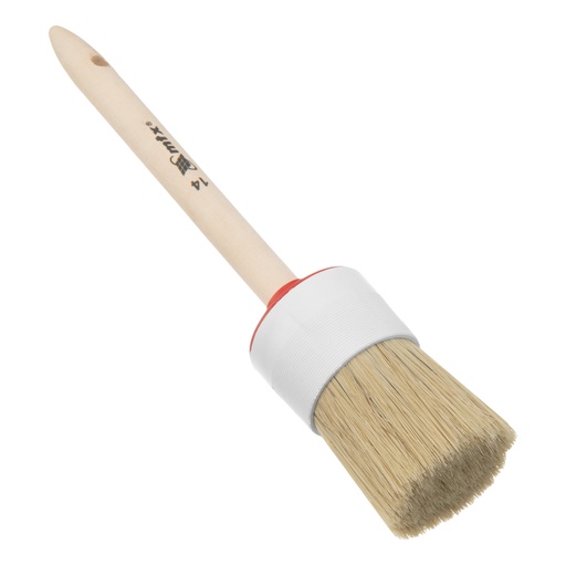 [820849] Round brush №14 (50mm), natural bristle, wooden handle// MTX