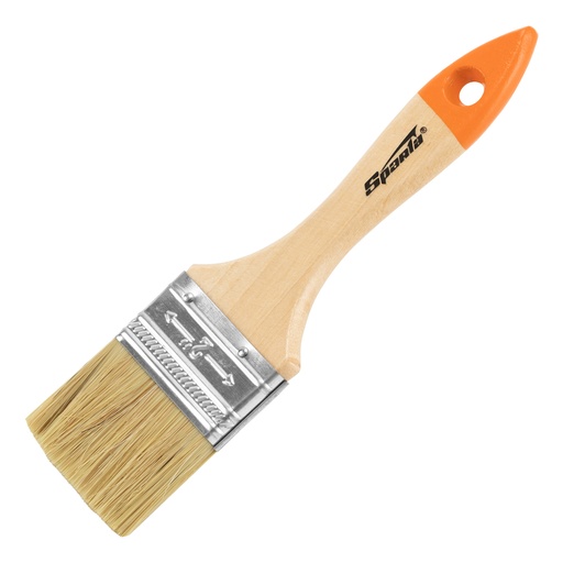 [824305] Flat brush Slimline 2 " (50mm), natural bristle, wooden handle// Sparta