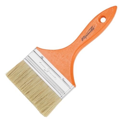 [824455] Flat brush Slimline 4 " (100mm), natural bristle, wooden handle// Sparta