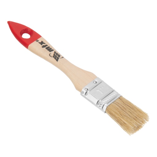 [825209] Flat brush "Standard", 1", natural bristle, wooden handle// MTX