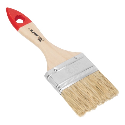 [825359] Flat brush "Standard", 2,5", natural bristle, wooden handle// MTX