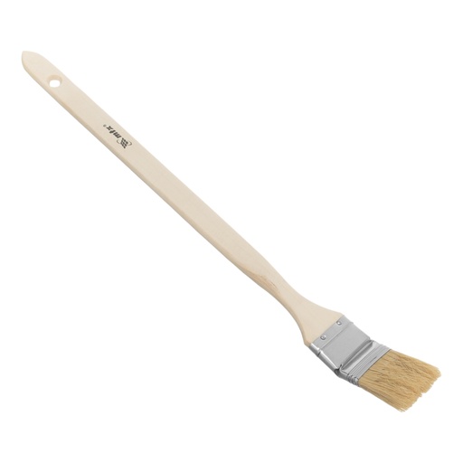 [838439] Brush for radiator painting 1,5 ", natural bristle, wooden handle// MTX