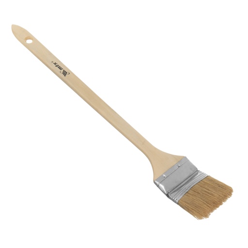 [838499] Brush for radiator painting 2,5 ", natural bristle, wooden handle// MTX