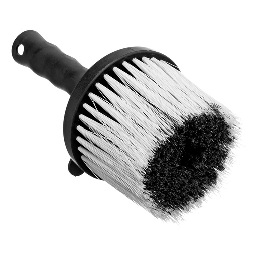 [841109] Finishing brush, round-shape, synthetic bristle, plastic body, plastic handle// MTX