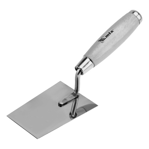 [863169] Stainless steel trowel, 120 x 79 mm, wooden handle// MTX