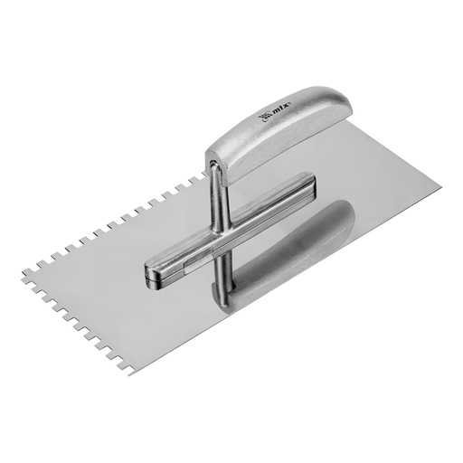 [867379] Stainless steel float, 280 x 130 mm, tooth 6 x 6 mm, wooden handle// MTX