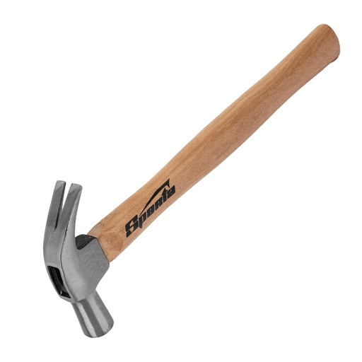 [1041055] Claw hammer, 22 mm peen with wooden handle// Sparta