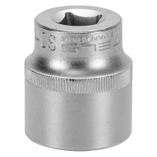 [1383055] 1/2" Dr,, 6PT Головка 30 мм, CrV, с пластиковым держателем // Stels