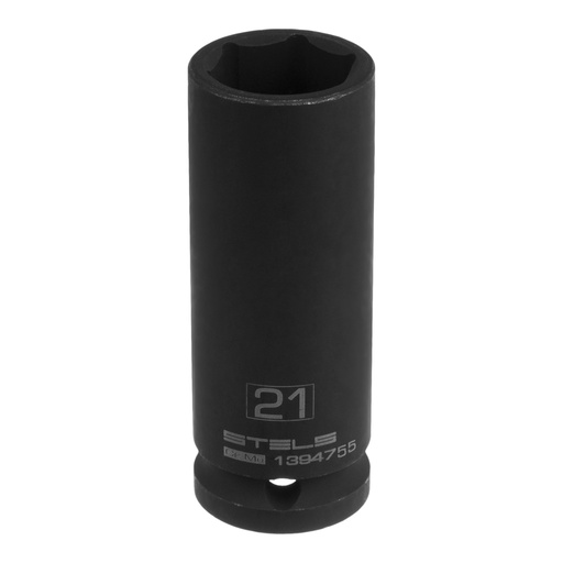 [1394755] 1/2" Dr,, 12PT Socket 1/2", CrV, with plastic holder// Stels