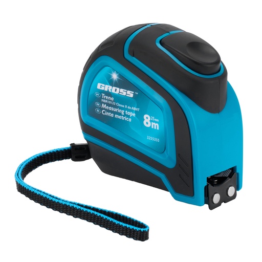 [3255355] Measuring tape Autostop, 8 m x 25 mm, two-component body, automatic fixation// Gross 3255355
