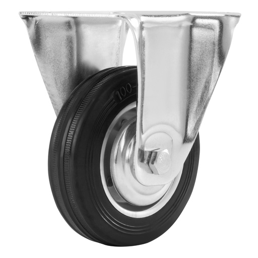 [6872455] Nonrotative wheel d-100mm, platform fixing black// MTX