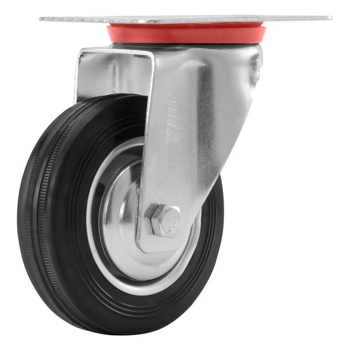 [6872755] Caster rotative wheel d-100mm, platform fixing black// MTX