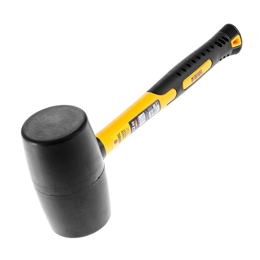 [7711194] 32 oz, 900g Black rubber mallet, fiberglass handle// Denzel 7711194