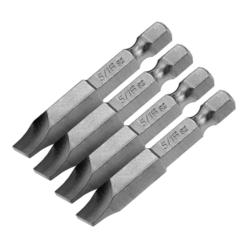 [7711314] Bit set SL5/16"x2", 4pc,// Denzel 7711314