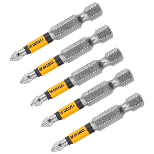 [7711315] Denzel Bit Set PH1 × 50 mm (2″), 5 pcs / Набор бит Дензел PH1 × 50 мм (2″), 5 шт.