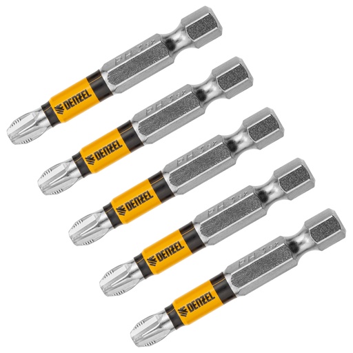 [7711317] Denzel Bit Set PH3 × 50 mm (2″), 5 pcs / Набор бит Дензел PH3 × 50 мм (2″), 5 шт.