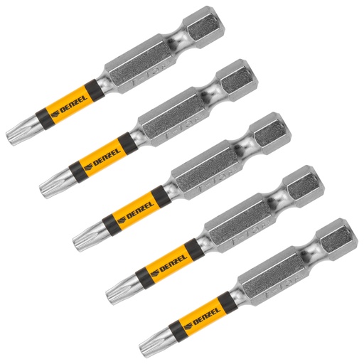 [7711319] Denzel Bit Set T15 × 50 mm (2″), 5 pcs / Набор бит Дензел T15 × 50 мм (2″), 5 шт.