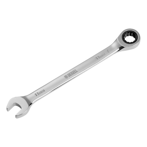 [7714804] Denzel Ratcheting Combination Wrench 11 mm / Комбинированный трещоточный ключ Дензел 11 мм