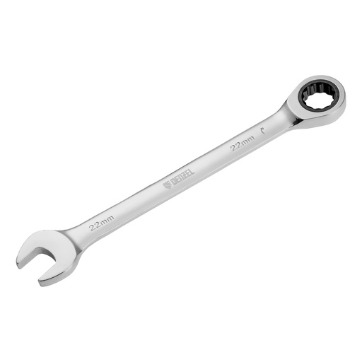 [7714812] Denzel Ratcheting Combination Wrench 22 mm / Комбинированный трещоточный ключ Дензел 22 мм